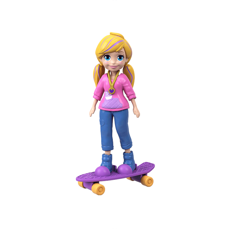 Polly Pocket™ Skate Rockin' Polly™ - Polly Pocket Dolls 2018 (788x788), Png Download