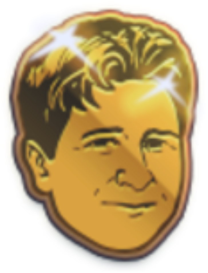 Golden Kappa Emote (2000x1525), Png Download