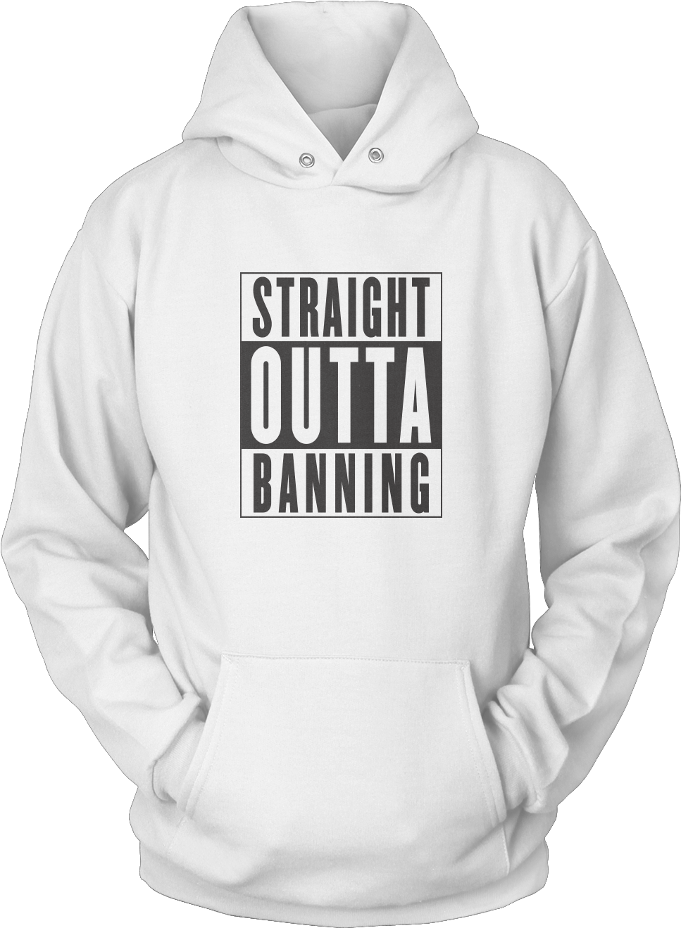 Straight Outta Banning Hoodie White - Straight Outta 1981 Cool Birthday Gift Tshirt (1200x1502), Png Download
