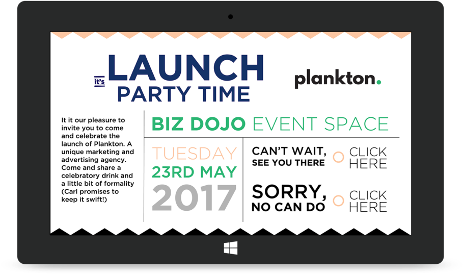 Planktonlaunchinvite (1000x693), Png Download