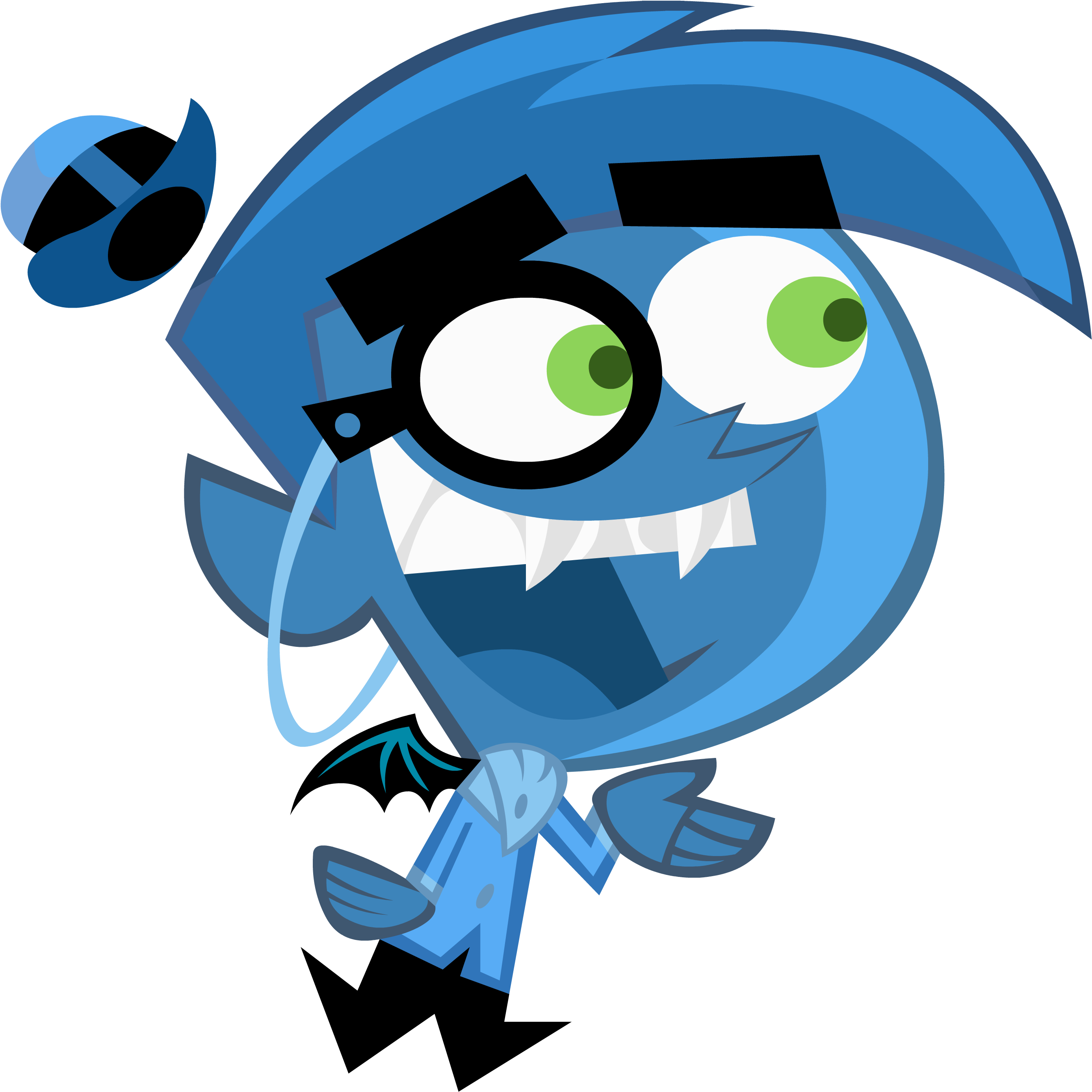 Anti Cosmo Anti Cosmo Fairly Odd Parents Png Battering - Anti Cosmo (2800x2800), Png Download