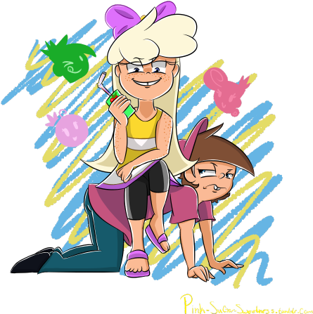 Pink Sugar Sweetness - The Fairly Oddparents (500x453), Png Download
