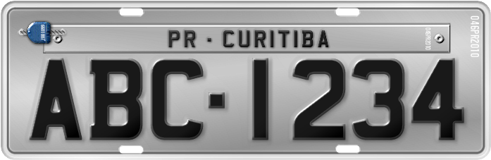 Placa Passeio De Veículos No Brasil 2008 - Placa De Carro Brasil (707x236), Png Download