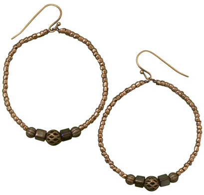 Perfect Circle Brass Earrings (423x423), Png Download