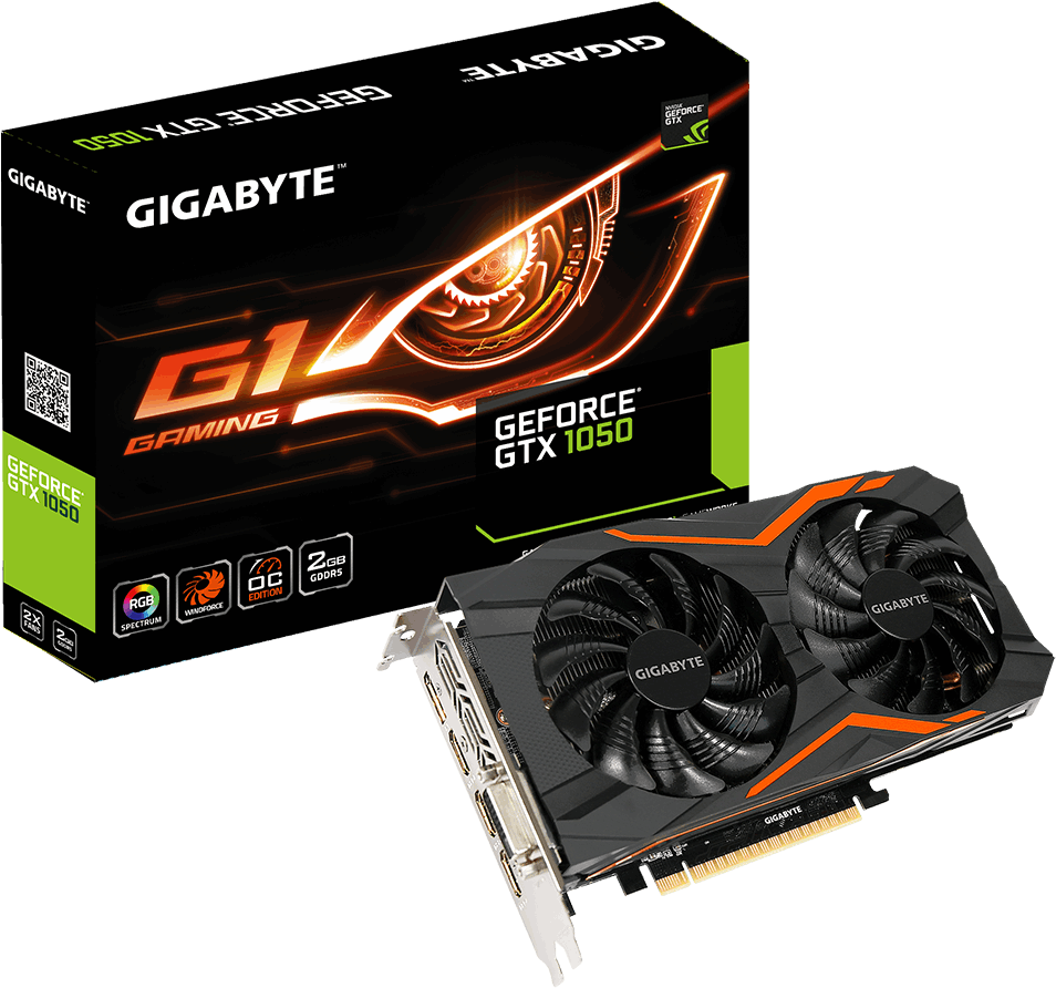 Geforce® Gtx 1050 G1 Gaming 2g - Gigabyte Gv N1060wf2oc 6gd (1000x1000), Png Download