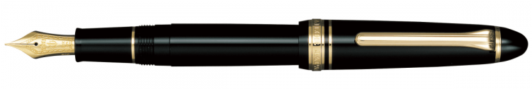 Black Gold Trim - Sailor Fountain Pen Maroon (750x750), Png Download