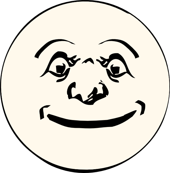 Moon Clip Art (588x598), Png Download