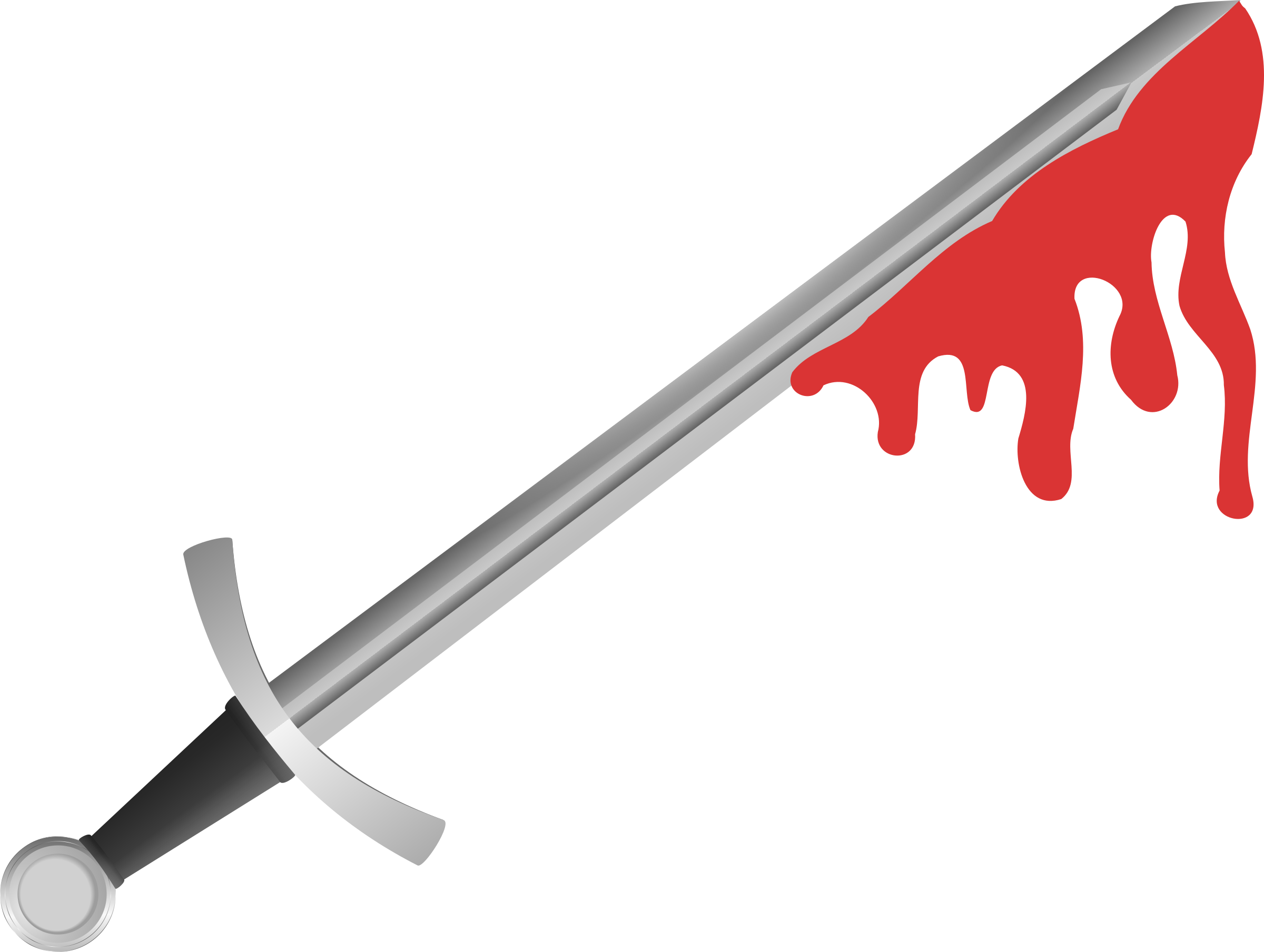 Encode Clipart To Base64 Jpg Royalty Free Download - Sword With Blood Clipart (2400x1808), Png Download