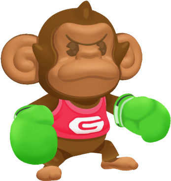 Gongon Resource 3 - Monkey Ball Gongon (350x374), Png Download
