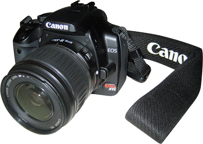Canon Eos 400d - Canon Dslr Camera Png (724x517), Png Download