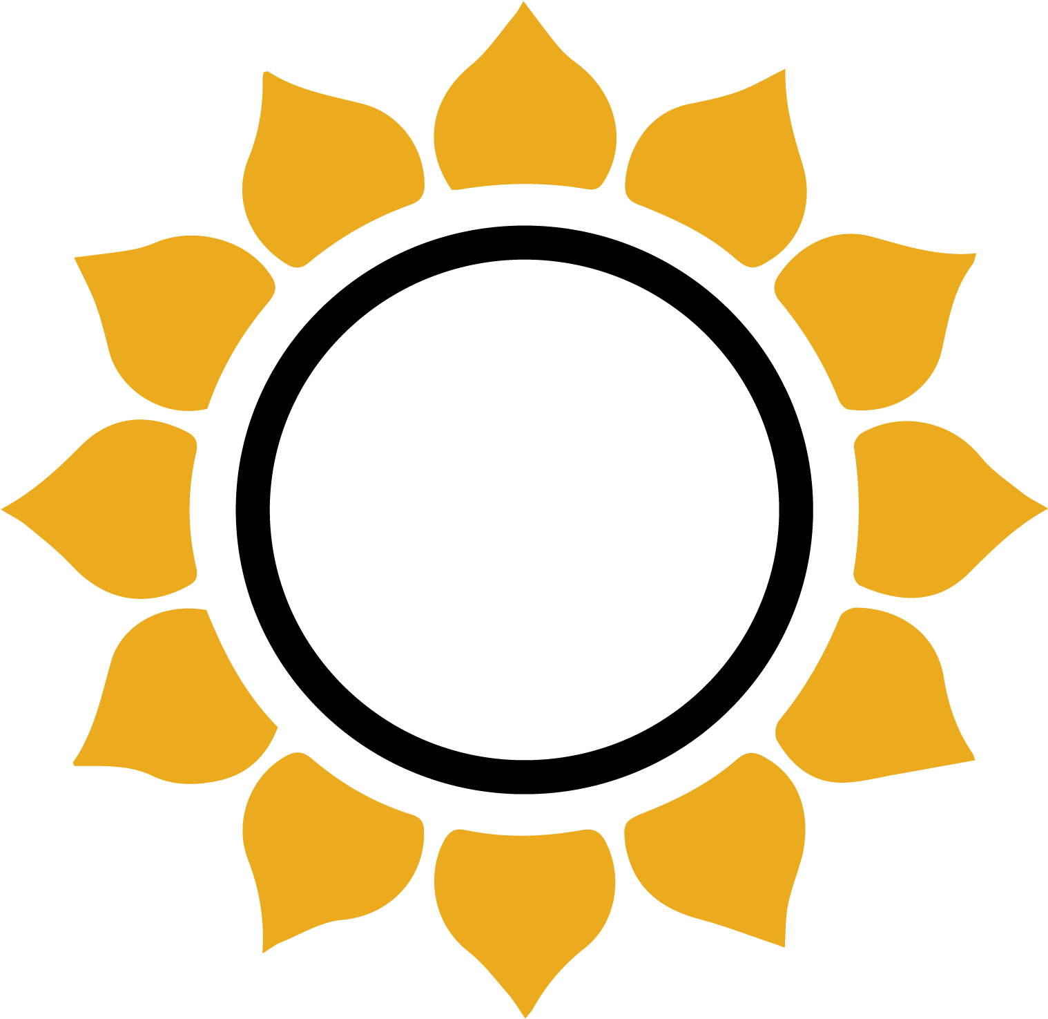 O Flower Seal - Clip Art (1536x1537), Png Download