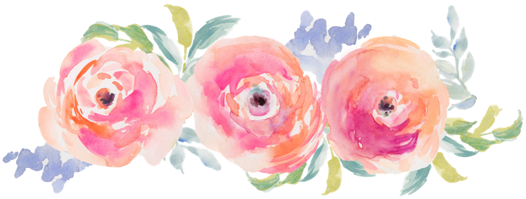 5 / 5 Flowers - Pink Watercolor Flower Mousepad (762x289), Png Download