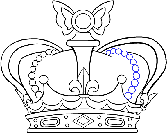 Crown Clipart And Stock Illustrations - Drawing (678x600), Png Download