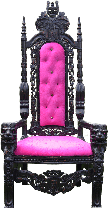 Cougar Throne Chair - Queen Throne Chair (590x714), Png Download