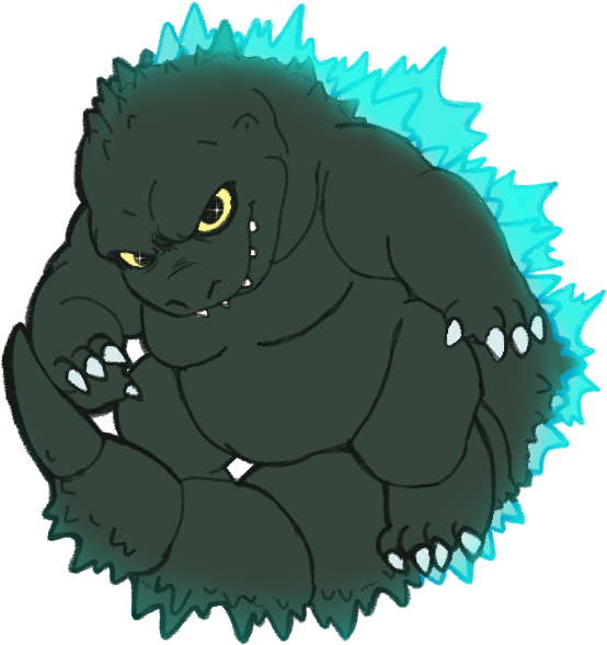 Godzilla Clipart Transparent Tumblr - Godzilla Cute Png (646x639), Png Download