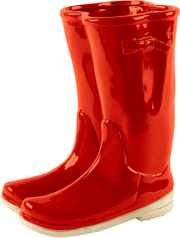 Get Brush Load20180523 Red Stickpng003 Stroke Watercolor - Black Rain Boots Transparent Background (616x800), Png Download