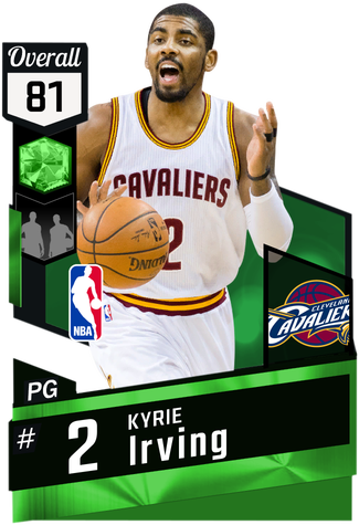 Kyrie Irving Emerald Card - Kyrie Irving Nba Card (325x475), Png Download