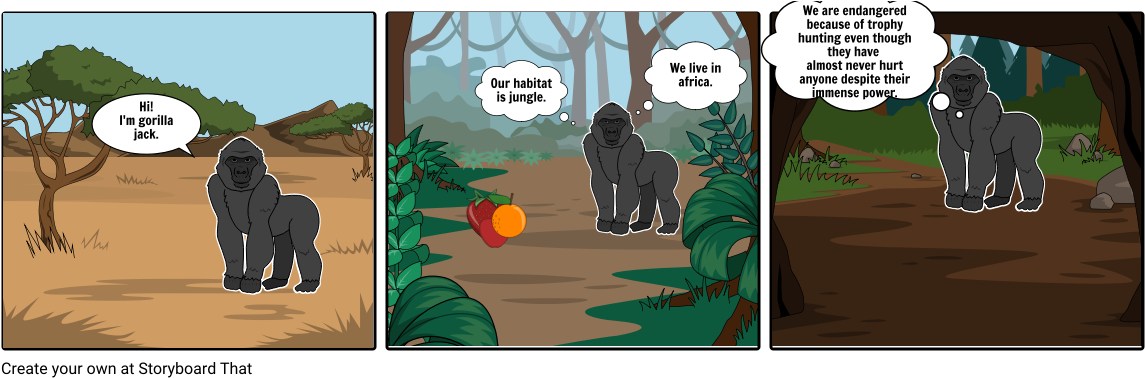 Gorilla - Cartoon (1164x385), Png Download