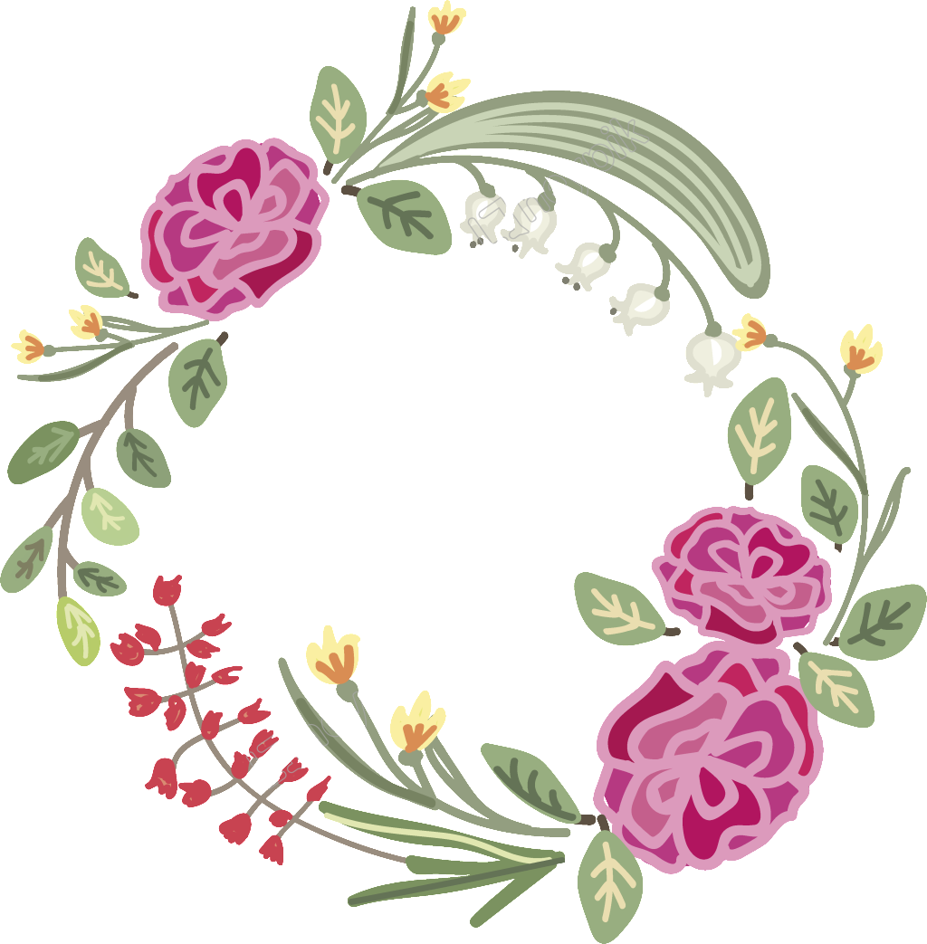 Banner Library Download Transparent Watermark Purple - Guirnaldas De Flores Png (1024x1043), Png Download