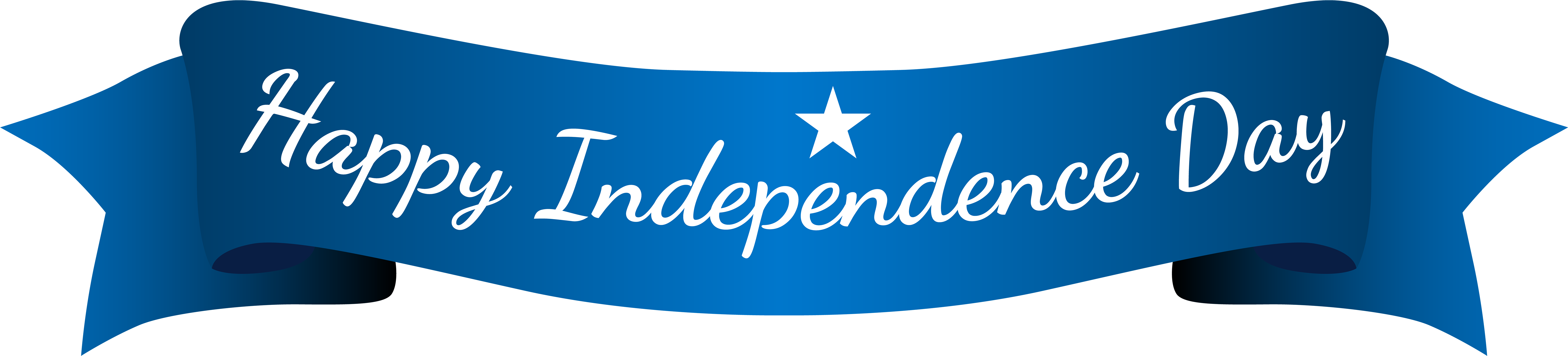 Happy Independence Day Blue Banner - Happy Independence Day 2017 (8000x1875), Png Download