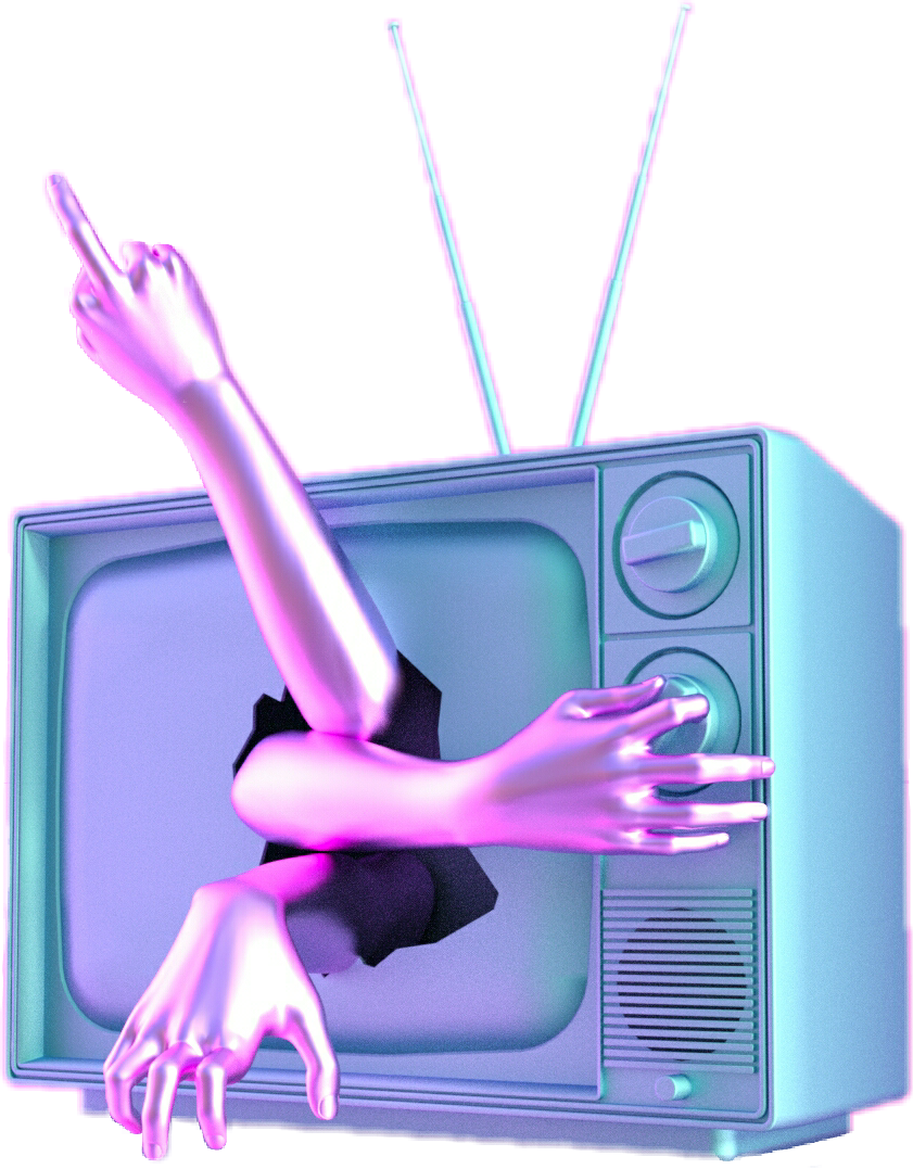 Vaporwave Arms Trippy Aesthetic Freetoedit Png Vaporwave - Vaporwave Tv (841x1077), Png Download