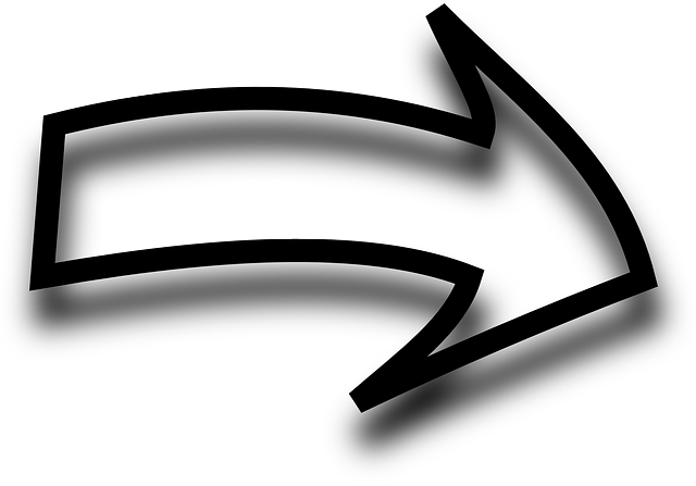 Right-297788 - Arrows Clipart Black And White (640x447), Png Download