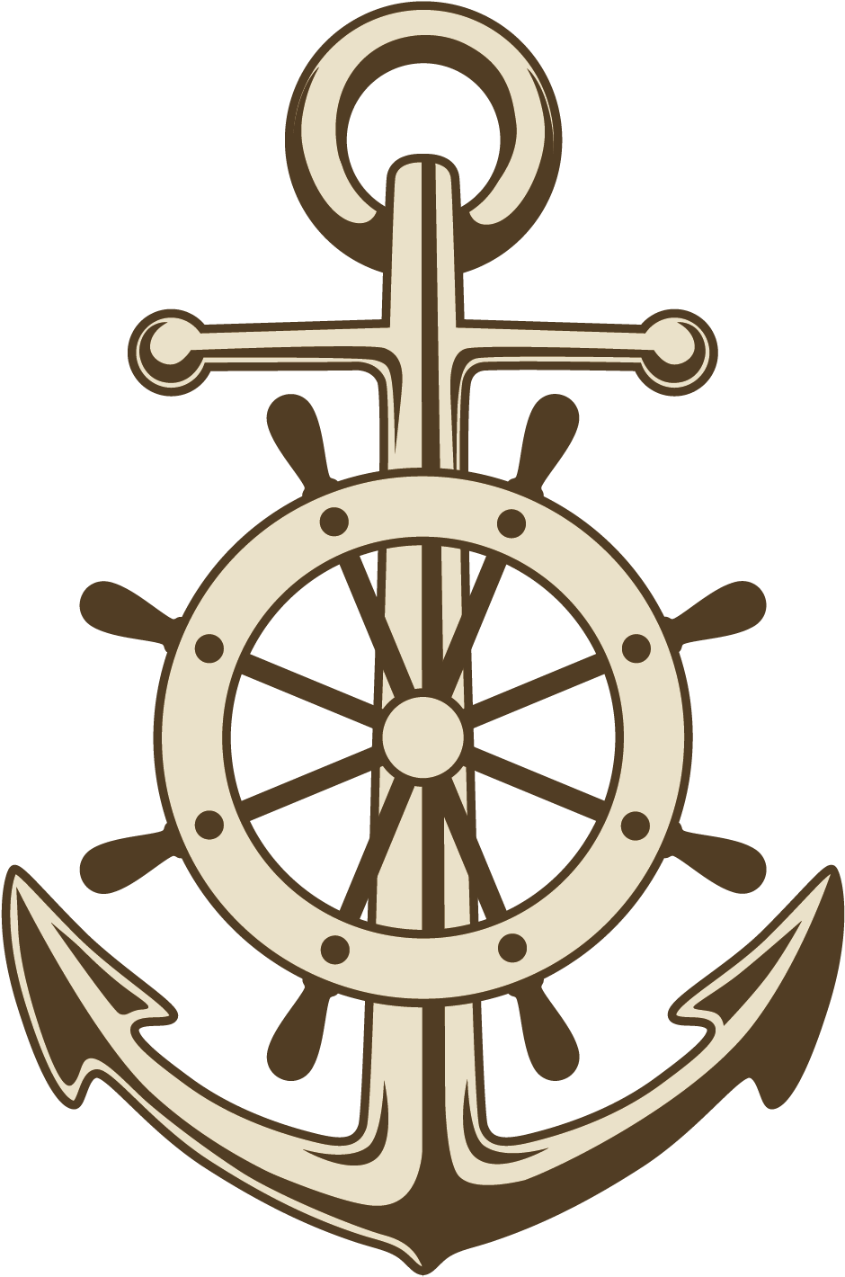 England Clipart Anchor - Steering Wheel Ship Png (1229x1607), Png Download