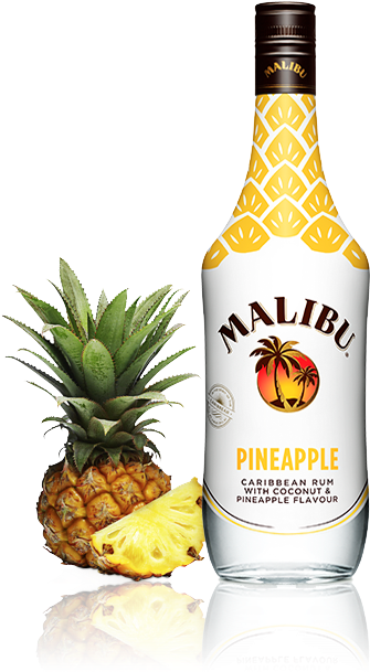 Malibu Pineapple - Malibu Rum Pineapple (500x640), Png Download