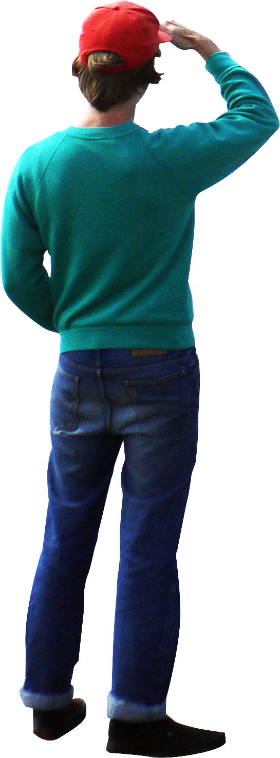 411 - Person Watching Png (545x1475), Png Download