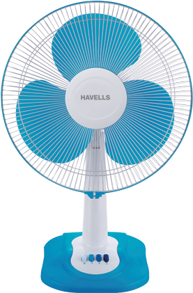 Swing Zx Table Fan - Havells Swing Zx 400mm Table Fan (dark Blue) (471x436), Png Download