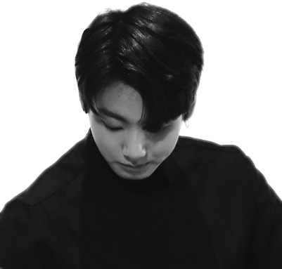 Jungkook Looks Nice In Black Clipart Library Download - Jungkook Black Transparent (401x383), Png Download