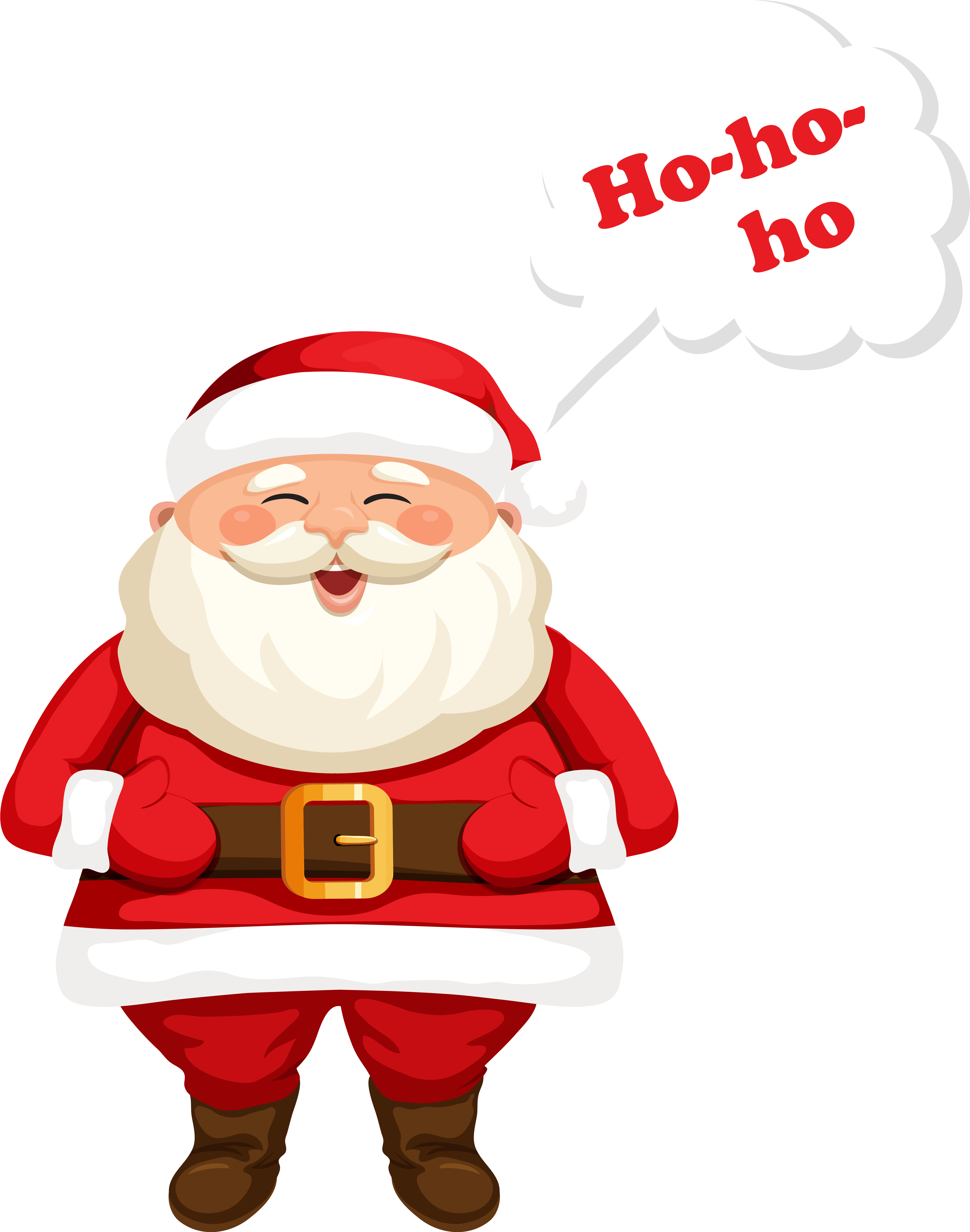 Clip Art Black And White Library Claus Ho Png Image - Christmas Santa Claus Png (5002x6176), Png Download