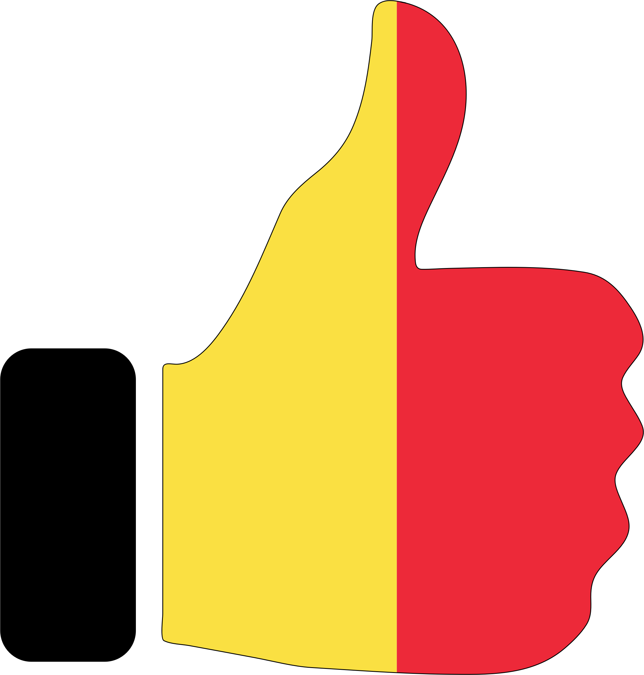 Thumbs Clipart Yellow - Belgium Clipart (2214x2320), Png Download