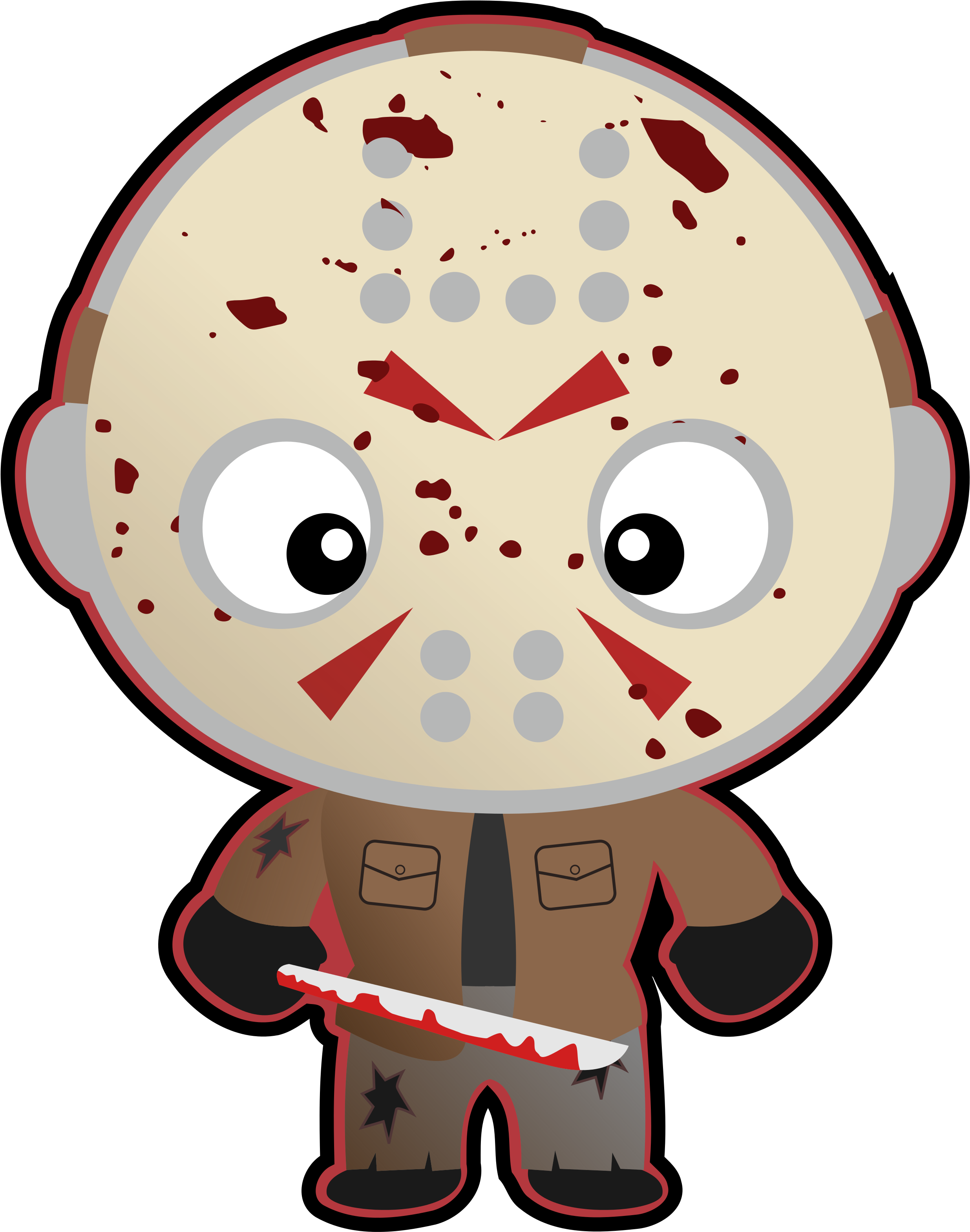 Frankenstein's Monster, Jason Voorhees Jpg Free Stock - Jason Voorhees Clipart (2550x3300), Png Download