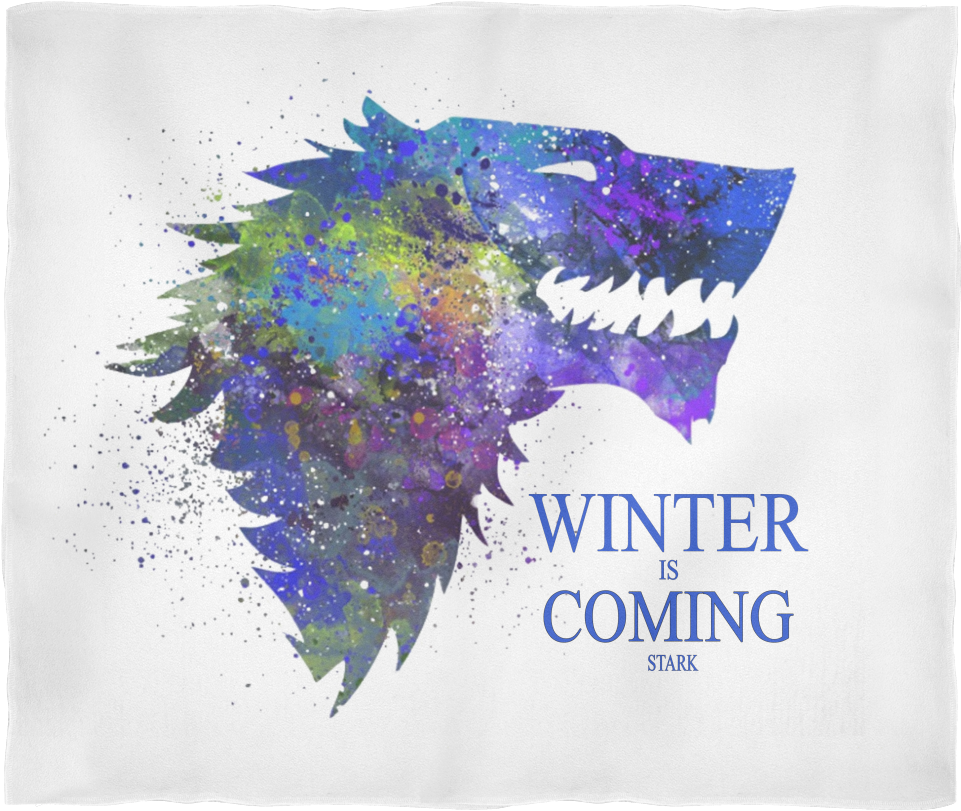 Game Of Thrones Fleece Blanket Winter Is Coming (1024x1024), Png Download