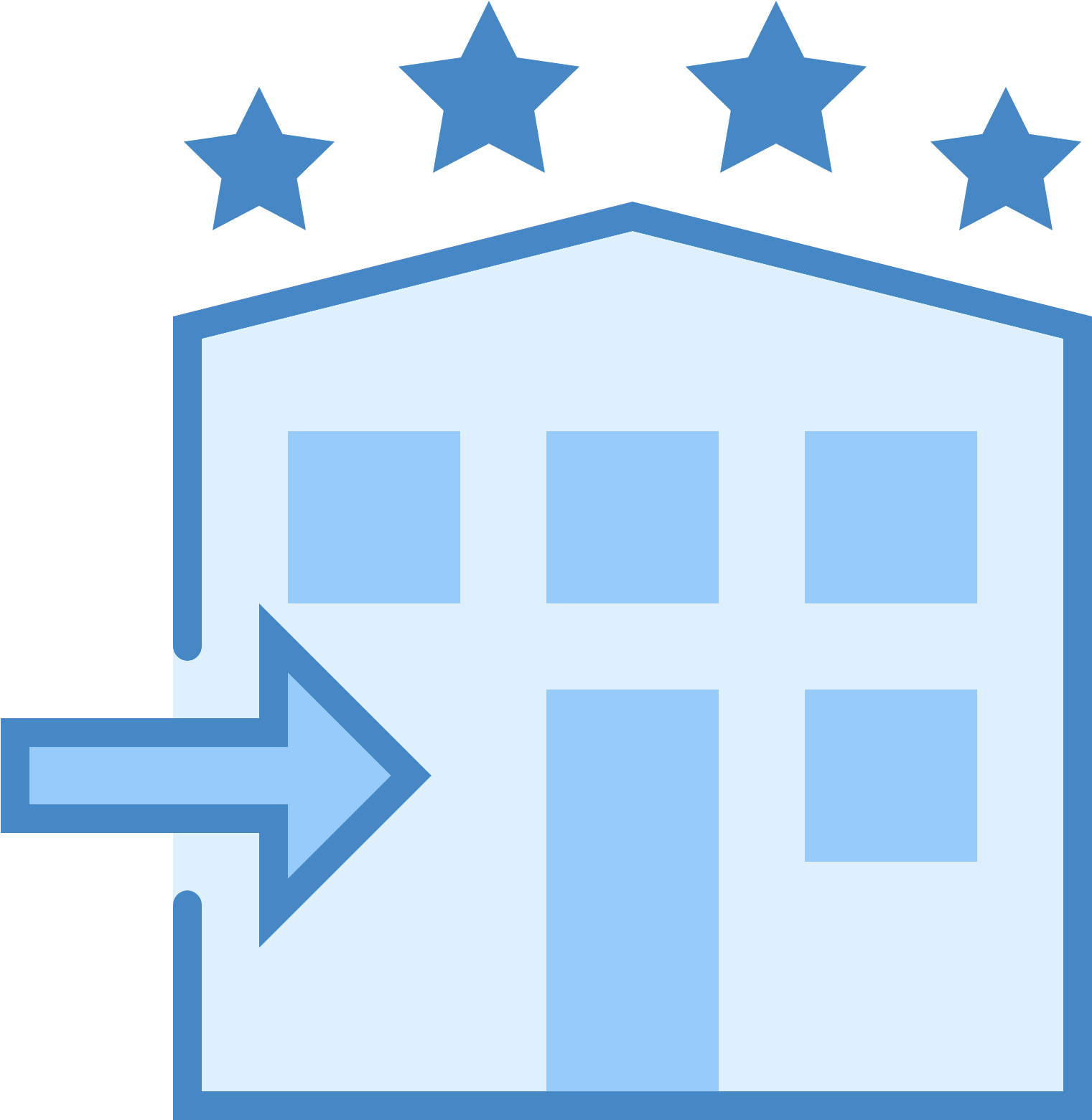 Hotel Check In Icon - 5 Stars Svg (1600x1600), Png Download
