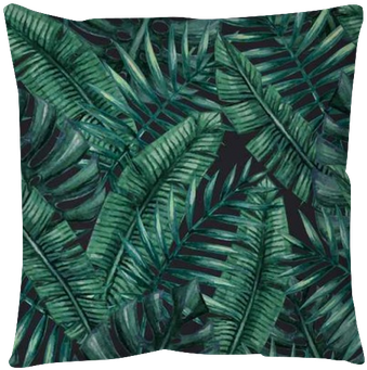 Watercolor Tropical Palm Leaves Seamless Pattern - Watercolor Tropical Palm Leaves (400x400), Png Download