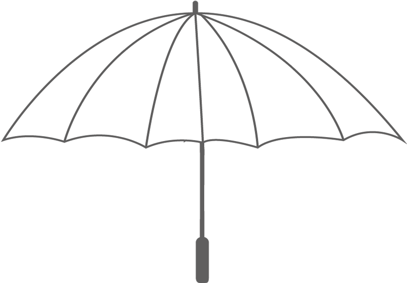 Golf Umbrella 75cm Rib - Golf (834x834), Png Download