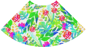 Cute Tropical Watercolor Flowers Atalanta Casual Sundress - Cafepress Jungle Watercolor Flowers F Full/queen Duvet (500x500), Png Download