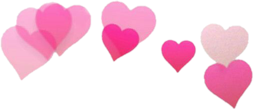 #freetoedit#corazones #diadema #coronadecorazones #remixit - Photobooth Hearts Transparent (600x600), Png Download