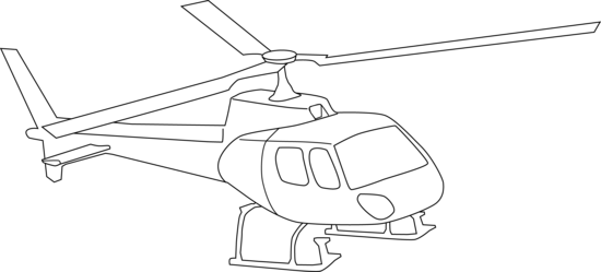 Svg Royalty Free Library Clipart Helipcopter Cute Borders - Helicopter Clipart Black And White (550x249), Png Download