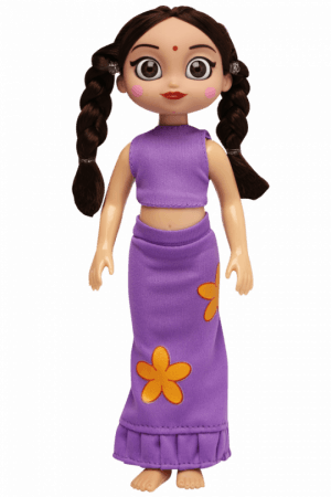 Toys - Chhota Bheem - Chota Bheem Chutki Dress (300x450), Png Download