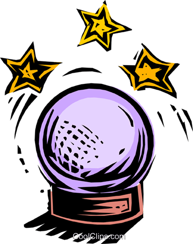 Crystal Ball Royalty Free Vector Clip Art Illustration - Crystal Ball Clipart Free (379x480), Png Download