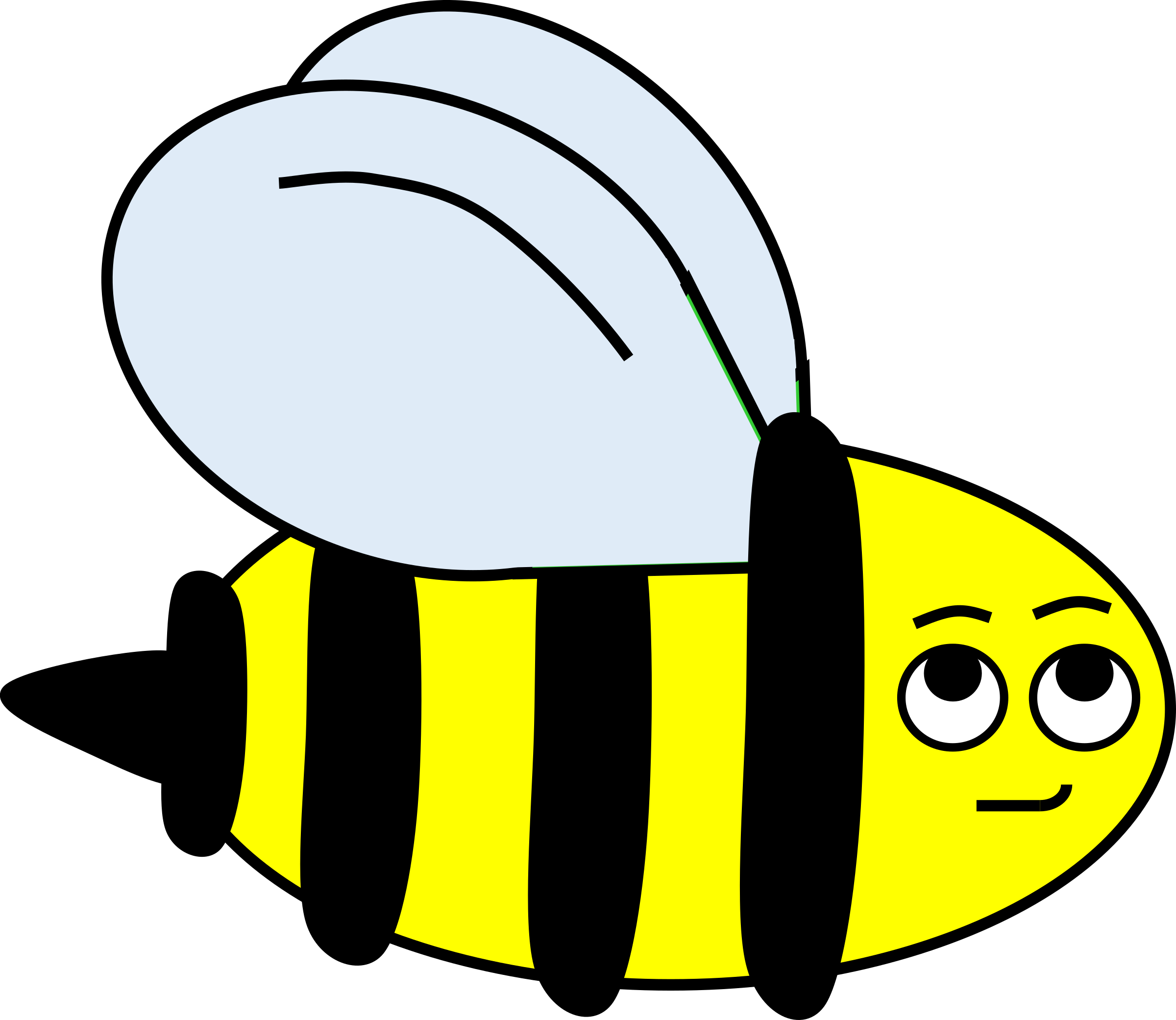 Bumble Bee Png - Transparent Bumble Bee (2400x2081), Png Download