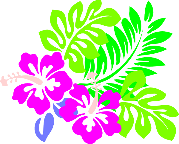 Luxury Golden Flower, Luxurious, Leaf, Cane Vine Png - Hawaiian Flowers And Leaves (600x483), Png Download