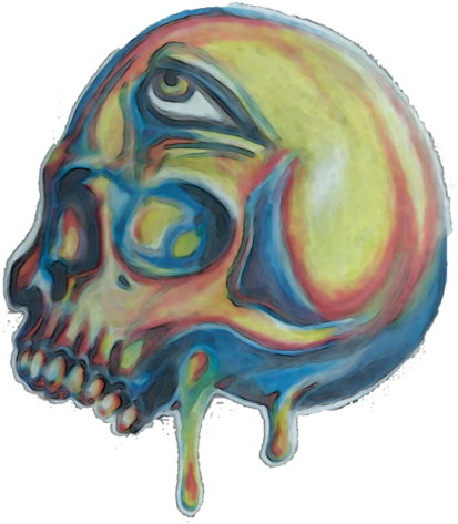 "trippy Skull" S On Storenvy - Storenvy (483x506), Png Download