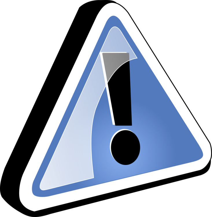 Computer Icons Exclamation Mark Asterisk Image File - Ponto De Exclamação Azul (733x750), Png Download