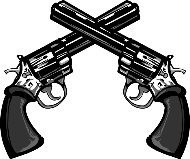 Download Crossed Guns Png - Double Gun Png - HD Transparent PNG
