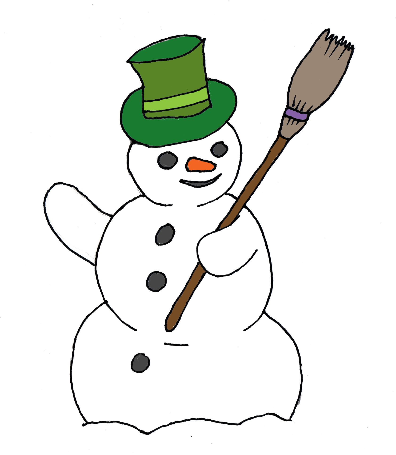 Snowman Png - Free Snowman (1690x1948), Png Download