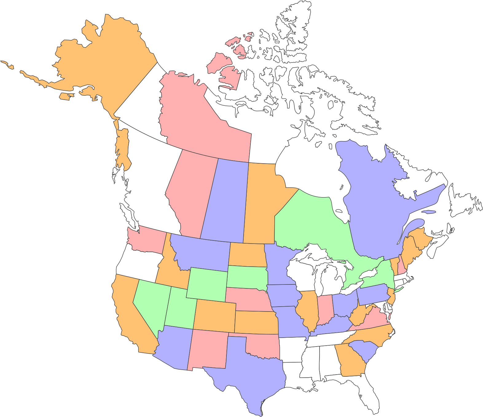 Map Of Canada (1600x1388), Png Download
